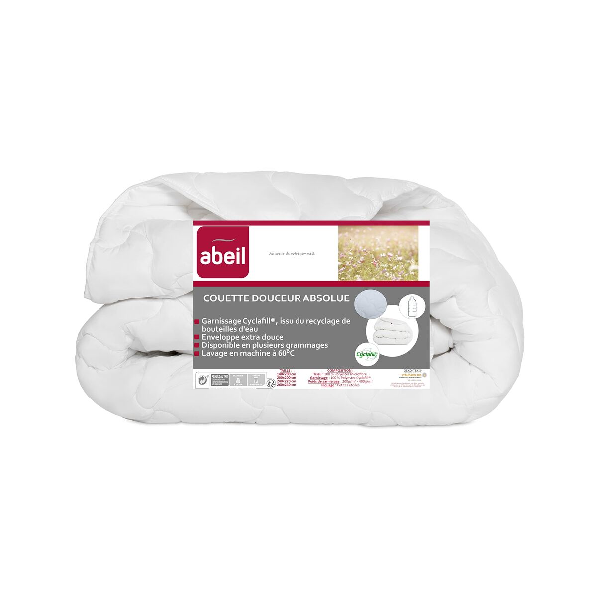 Edredão Abeil Branco 400 g /m² 240 x 260 cm